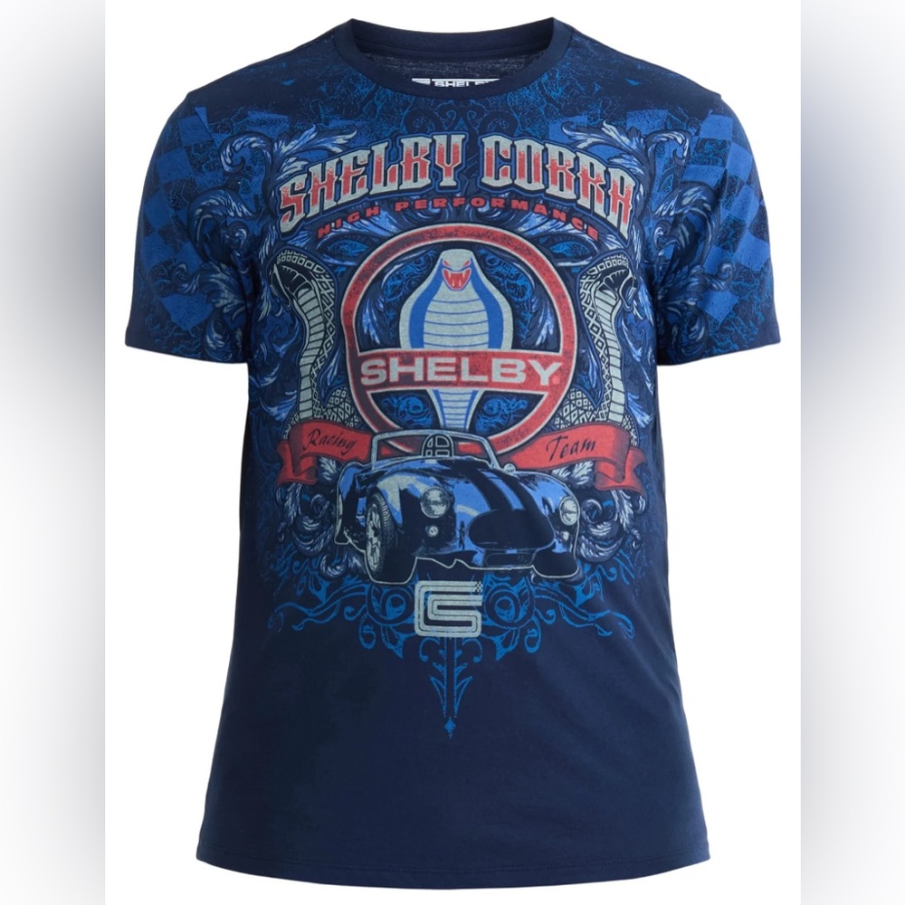 Shelby Cobra Graphic T-Shirt in Blue